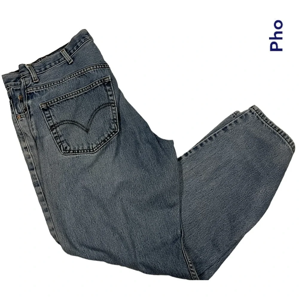 Levi's 505 Men's Jeans 40X32 Regular Fit Pre-0wned - Picture 3 of 5